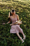 The Everly Gingham Cotton Midi Dress