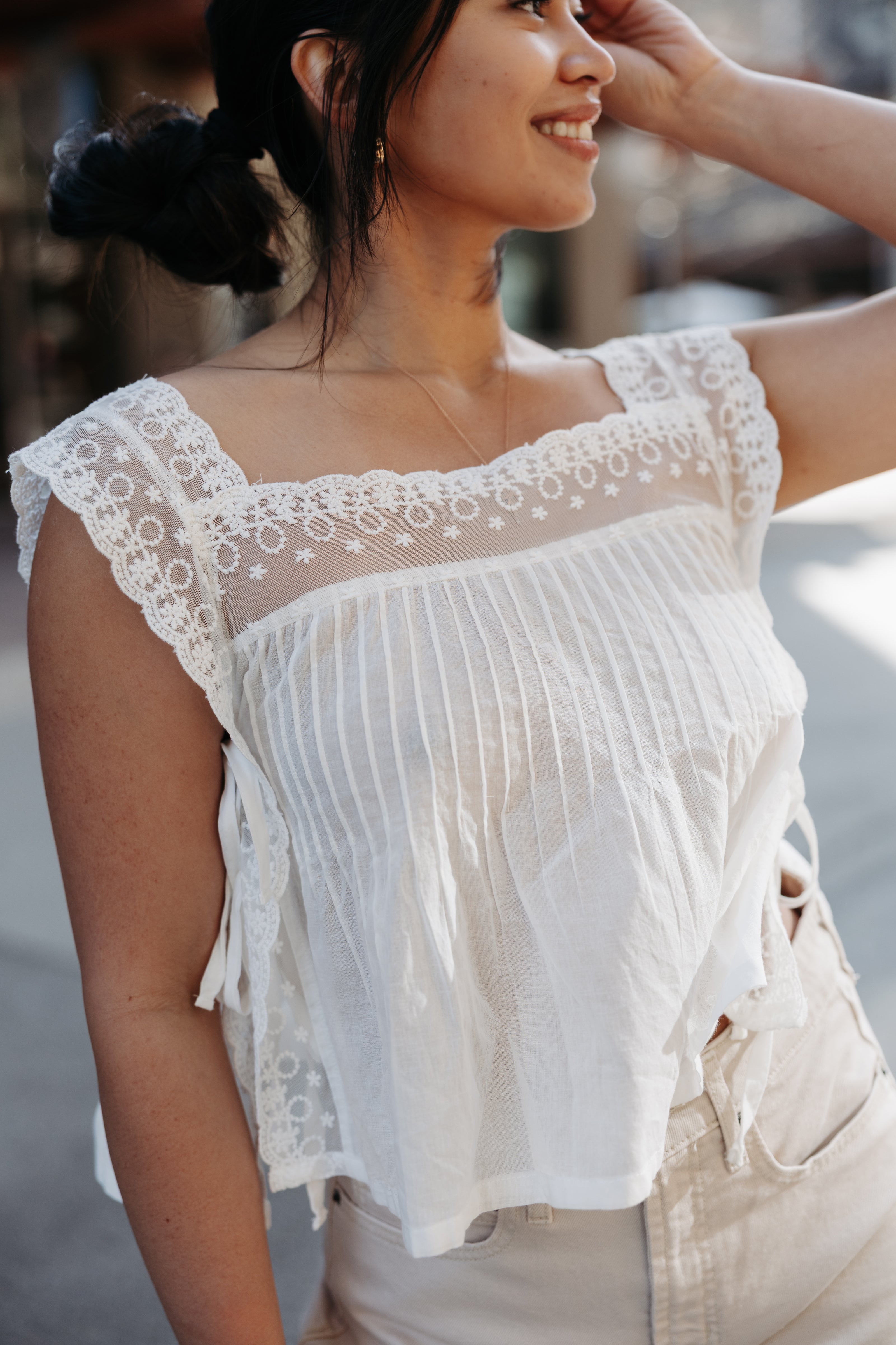The Elise Lace Top
