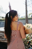The Everly Gingham Cotton Midi Dress