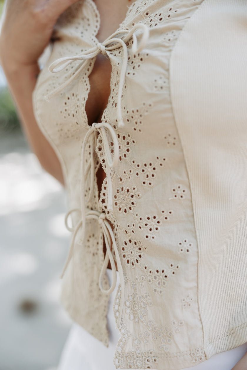 The Isla Eyelet Top