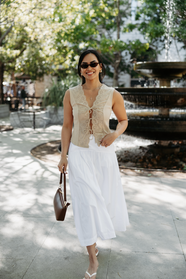 The Isla Eyelet Top