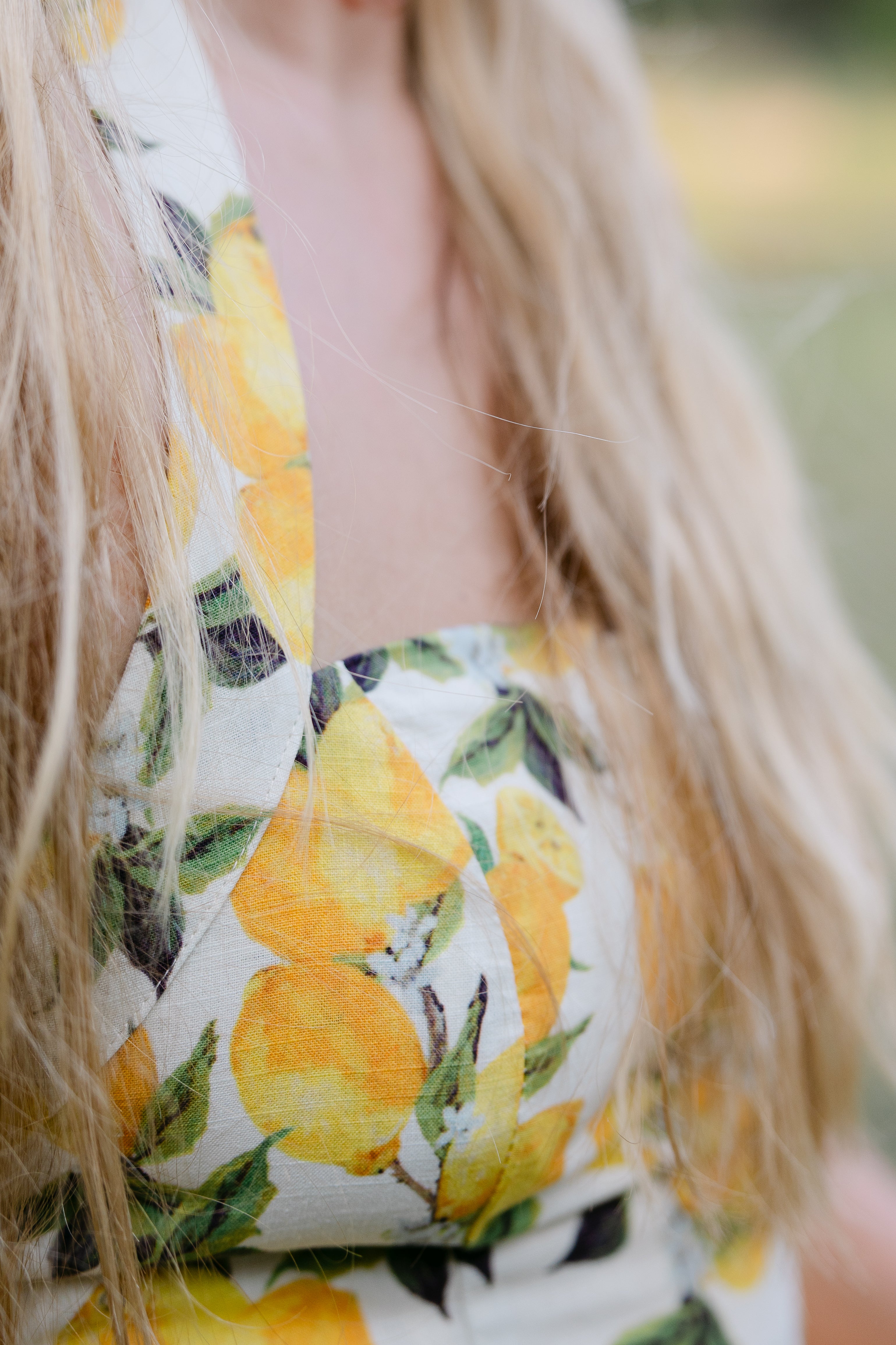 The Amalfi Lemon Midi Dress