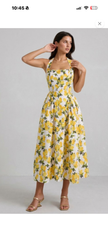 The Amalfi Lemon Midi Dress